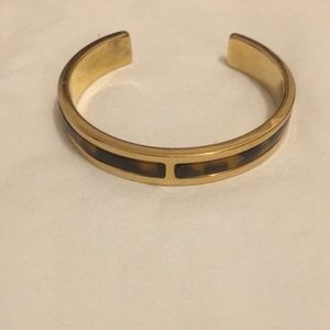 J.Crew Tortoise Gold Cuff Bracelet